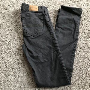 Abercrombie & Fitch kids girls 14 slim gray jeans